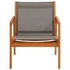 vidaXL Chaise de jardin Gris Bois d'eucalyptus solide et textilène
