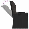 vidaXL Banc de jardin inclinable et coussins noir 173cm résine tressée