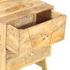 vidaXL Table de chevet 40x30x50 cm Bois de manguier massif