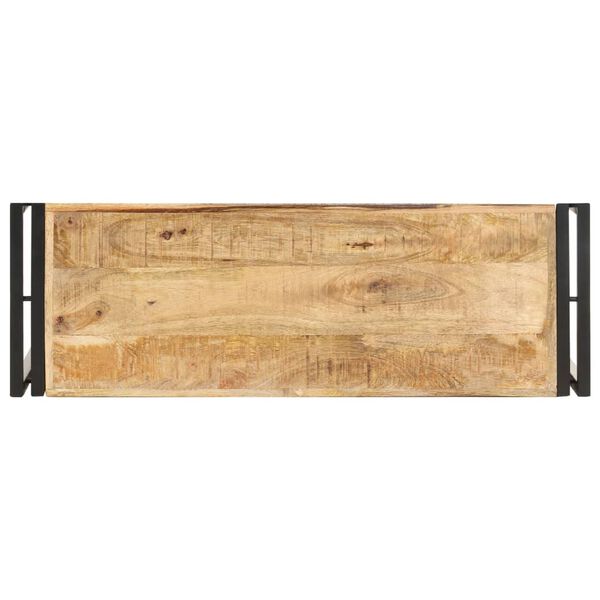 vidaXL Table console 90x30x75 cm Bois de manguier brut