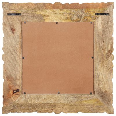 vidaXL Miroir 50x50 cm Bois de manguier massif