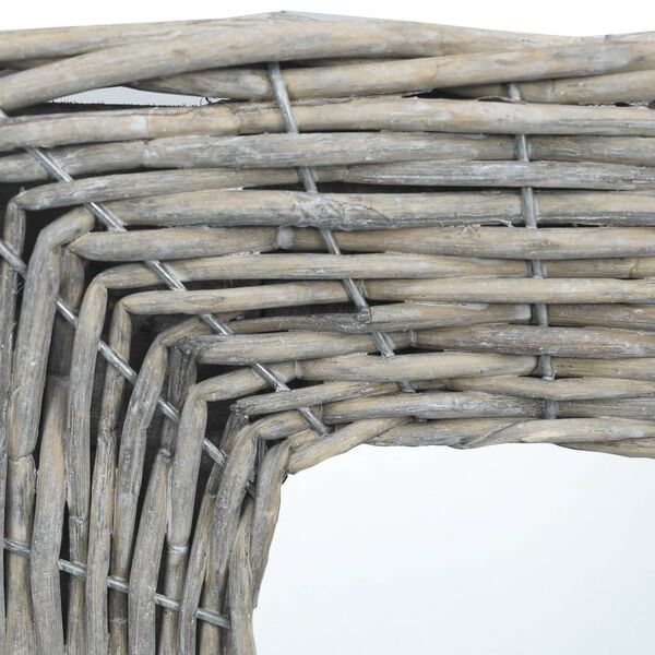 vidaXL Miroir 50x50 cm Osier