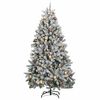vidaXL Sapin de No&euml;l artificiel articul&eacute; 300 LED et boules 180 cm