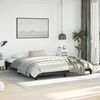 vidaXL Cadre de lit sans matelas noir California similicuir