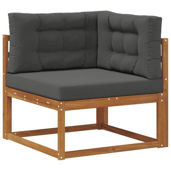 vidaXL Ensemble de canap&eacute;s d'ext&eacute;rieur 6 pcs Naturel et Anthracite