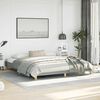 vidaXL Cadre de lit sans matelas gris clair tissu