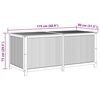 vidaXL Bo&icirc;te de rangement de jardin 175x80x75 cm Bois d'acacia solide
