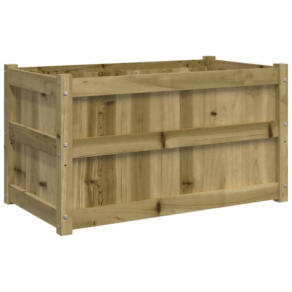 vidaXL Jardinière d'extérieur 90x50x50 cm bois de pin imprégné