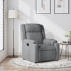 vidaXL Fauteuil inclinable gris clair tissu