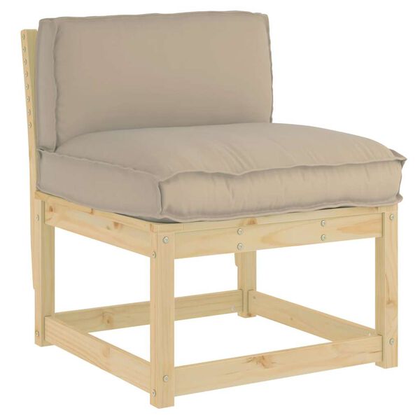 vidaXL Coussin Taupe 70 x 40 x 12 cm Tissu Oxford