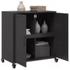 vidaXL Buffet noir 68x39x72 cm acier