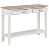 vidaXL Table console Blanc 110x35x80 cm Bois