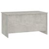 vidaXL Table basse gris b&eacute;ton 102x55,5x52,5 cm bois d'ing&eacute;nierie