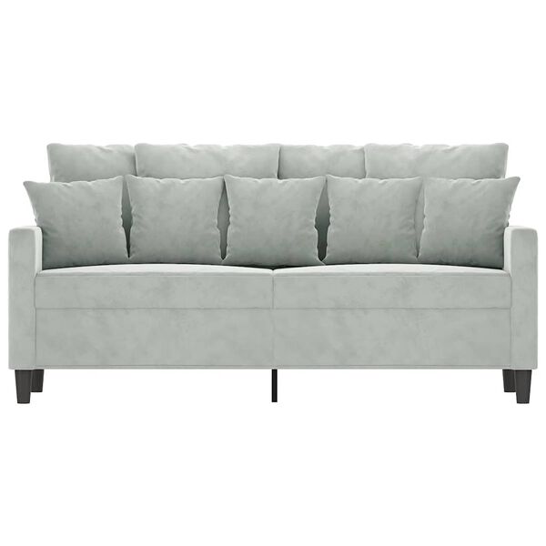 vidaXL Canap&eacute; &agrave; 2 places Gris clair 140 cm Velours