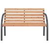 vidaXL Banc de jardin 120 cm Bois et fer