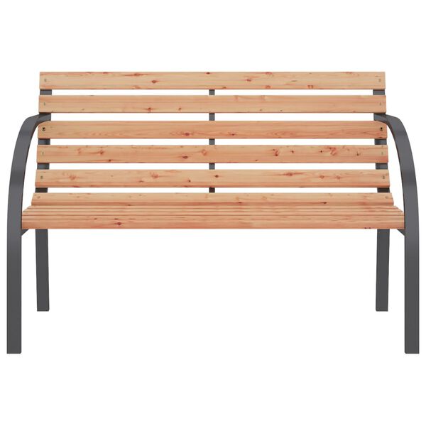 vidaXL Banc de jardin 120 cm Bois et fer