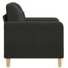 vidaXL Fauteuil Noir 60 cm Tissu