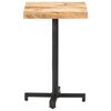 vidaXL Table de bistro Carrée 50x50x75 cm Bois de manguier brut