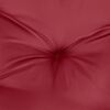 vidaXL Coussin de banc de jardin rouge bordeaux 110x50x7 cm