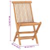 vidaXL Ensemble à manger d'extérieur pliable avec coussin 3 pcs Teck