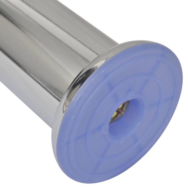 vidaXL 4 pcs Pieds ronds de canap&eacute; Chrome 180 mm