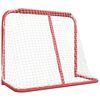 vidaXL But de hockey rouge et blanc 183x71x122 cm polyester