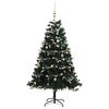 vidaXL Sapin de No&euml;l artificiel articul&eacute; 300 LED et boules 180 cm