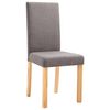 vidaXL Chaises à manger lot de 2 taupe tissu