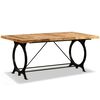 vidaXL Table à manger Bois de manguier brut 180 cm