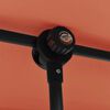 vidaXL Parasol de jardin avec mât en aluminium 2x1,5 m Terre cuite