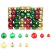 vidaXL Boules de No&euml;l 100 pcs Rouge/Dor&eacute;/Vert