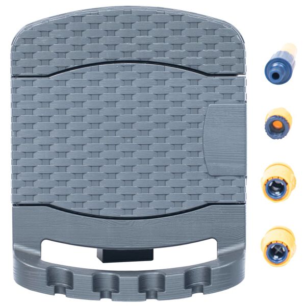 vidaXL Enrouleur de tuyau mural avec tuyau Plastique Anthracite