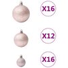 vidaXL Ensemble de boules de No&euml;l 100 pcs Rose