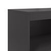 vidaXL Buffet haut noir 68,5x38,5x123,5 cm acier