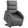 vidaXL Fauteuil inclinable &eacute;lectrique gris similicuir