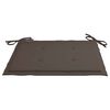 vidaXL Chaises de jardin lot de 4 et coussins taupe bois teck solide