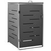 vidaXL Abri pour poubelle 69x77,5x112,5 cm Inox