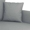 vidaXL Canap&eacute; &agrave; 3 places Gris clair 180 cm Tissu