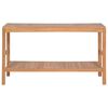 vidaXL Meuble-lavabo de salle de bains Teck massif 132x45x75cm