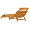 vidaXL Chaise longue Bois d'acacia solide Marron