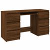 vidaXL Bureau Ch&ecirc;ne marron 140x50x77 cm Bois d'ing&eacute;nierie