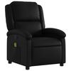 vidaXL Fauteuil de massage inclinable noir similicuir