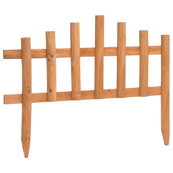 vidaXL Bordure de jardin 10 pcs Bois de sapin 4,4 m