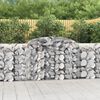 vidaXL Paniers &agrave; gabions arqu&eacute;s 20 pcs 300x50x100/120 cm fer galvanis&eacute;