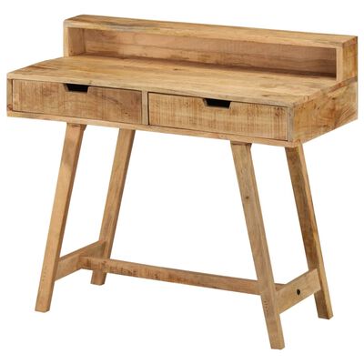 vidaXL Bureau 100x45x90 cm Bois de manguier brut solide