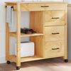 vidaXL Chariot de cuisine MONZA 84x40x88,5 cm bois massif de pin