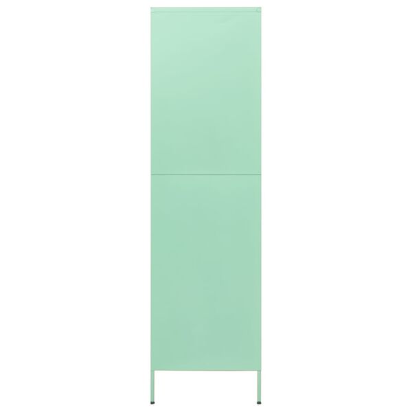 vidaXL Garde-robe Vert menthe 90x50x180 cm Acier