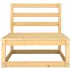 vidaXL Salon de jardin 2 pcs avec coussins Bois de pin massif