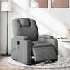 vidaXL Fauteuil inclinable de massage &eacute;lectrique gris fonc&eacute; tissu