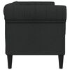 vidaXL Canap&eacute; Chesterfield 2 places noir tissu
